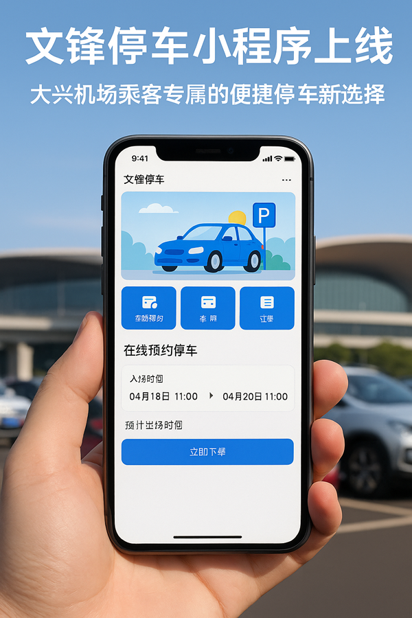 拼接送or專車接送，大興機場文鋒停車給你兩種選擇自由